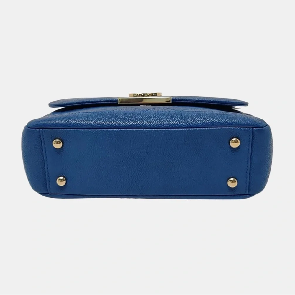 Chanel Data Center Back Pocket Flap Bag Caviar Medium